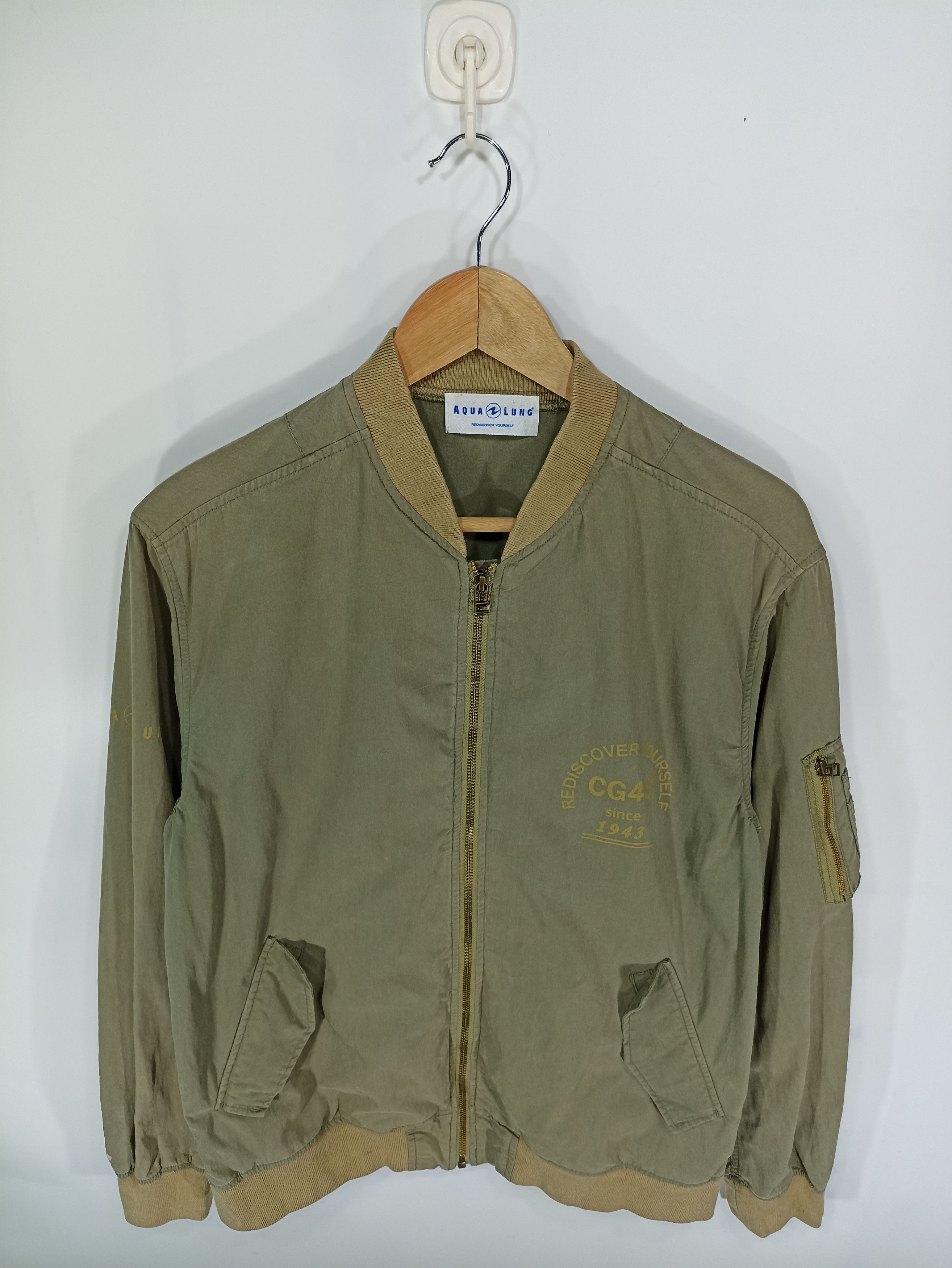 Japanese Brand × Vintage Vintage Aqua Lung Bomber Style Jacket Size US S / EU 44-46 / 1 - 2 Thumbnail