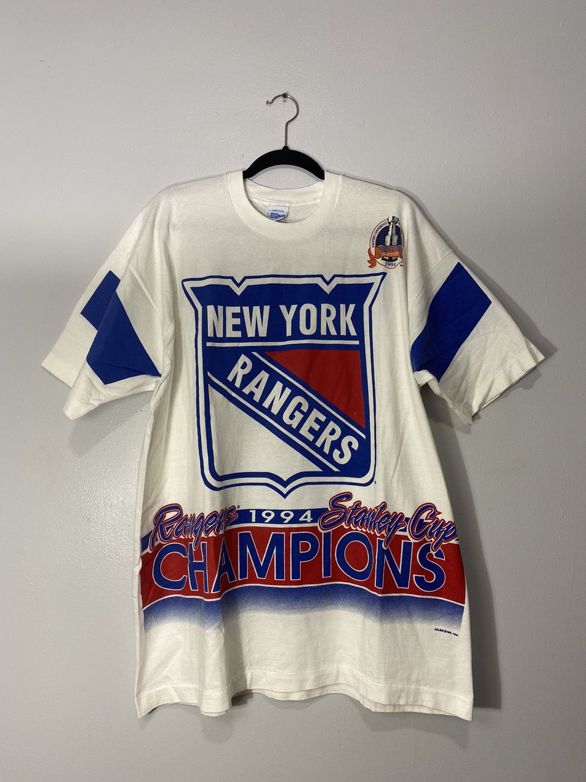 NHL Vintage 1994 Rangers Stanley Cup All Over Print T-Shirt Size US XL / EU 56 / 4 - 1 Thumbnail
