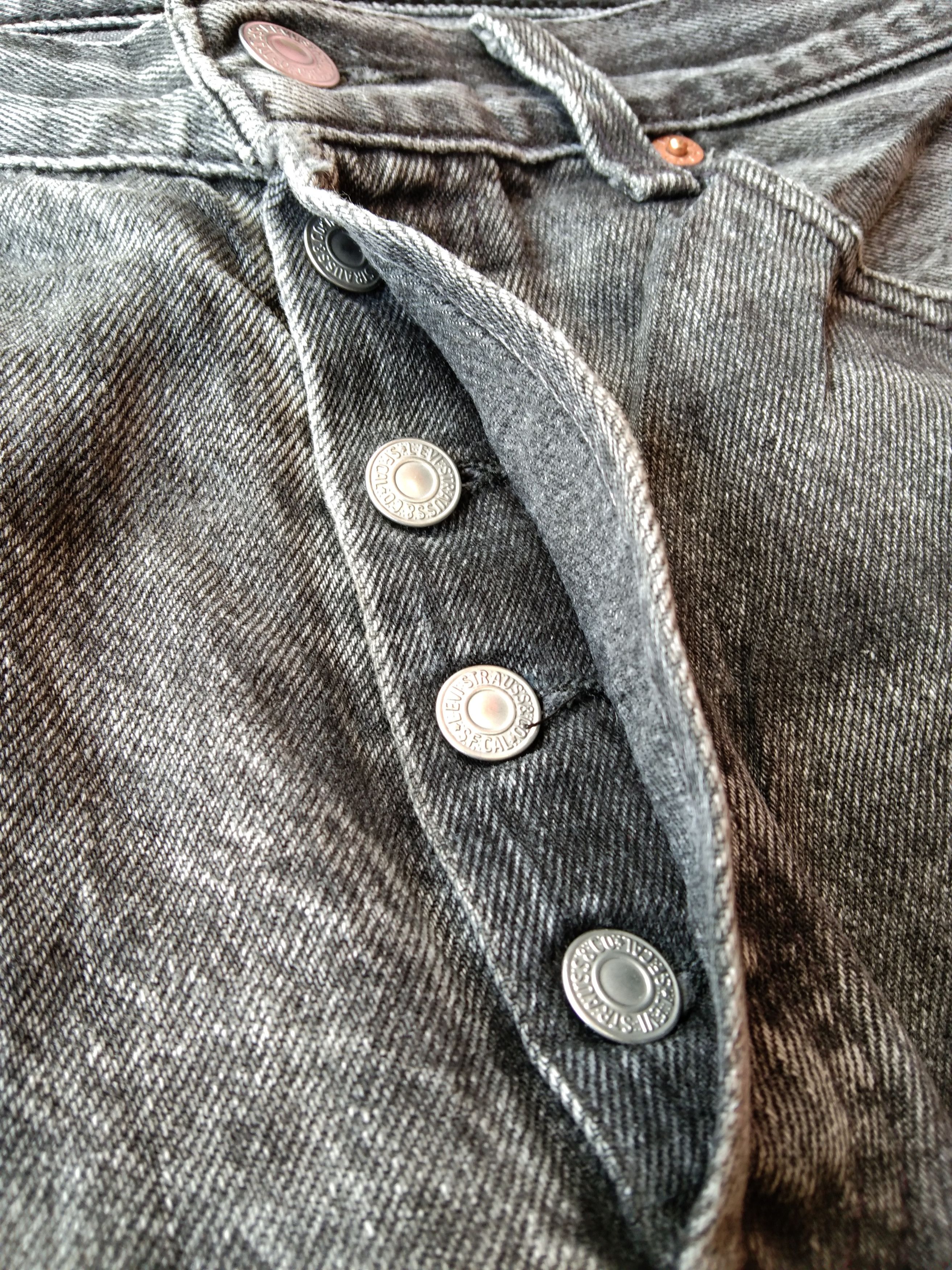 Levi's 90s Vintage Levi's 501 Faded Black Distressed Jeans 28x31 Size US 28 / EU 44 - 10 Thumbnail