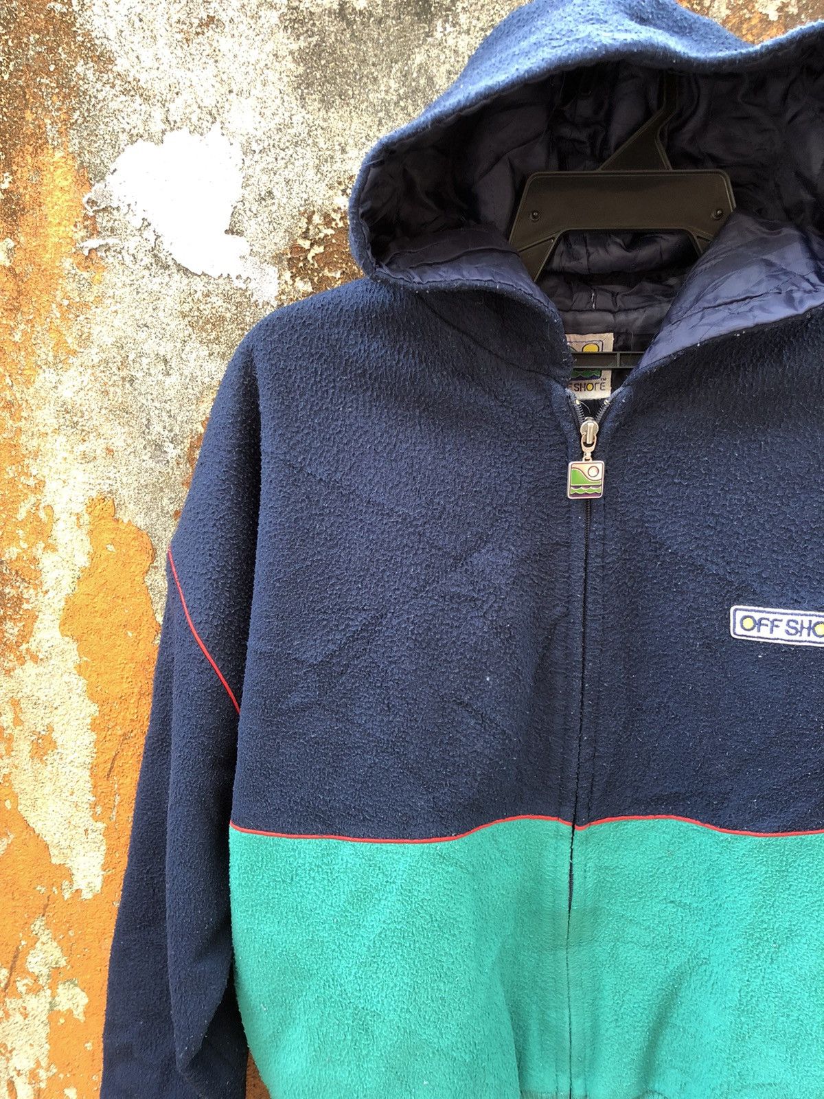 Japanese Brand × Vintage Vintage OFF SHORE men zipper sweater Size US L / EU 52-54 / 3 - 4 Thumbnail
