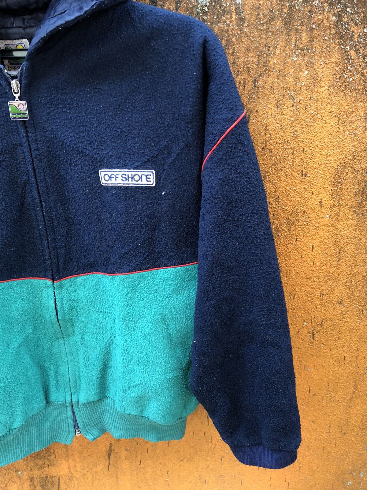Japanese Brand × Vintage Vintage OFF SHORE men zipper sweater Size US L / EU 52-54 / 3 - 3 Thumbnail