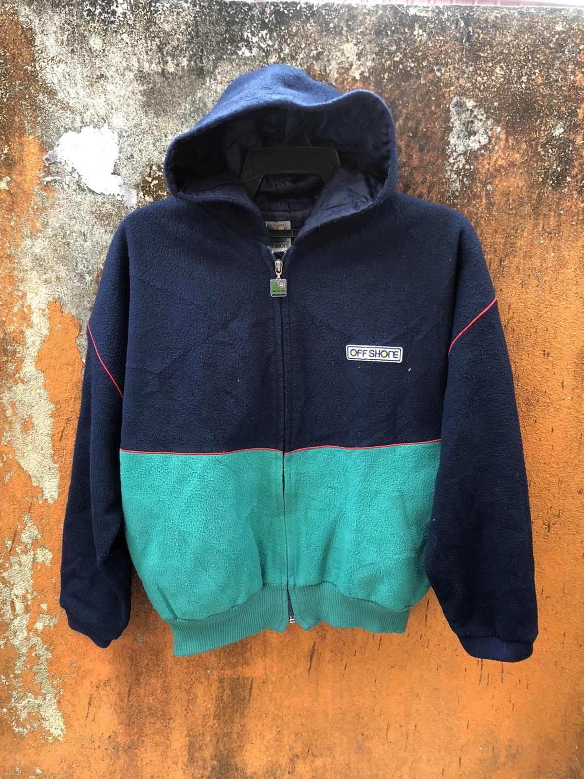 Japanese Brand × Vintage Vintage OFF SHORE men zipper sweater Size US L / EU 52-54 / 3 - 1 Thumbnail