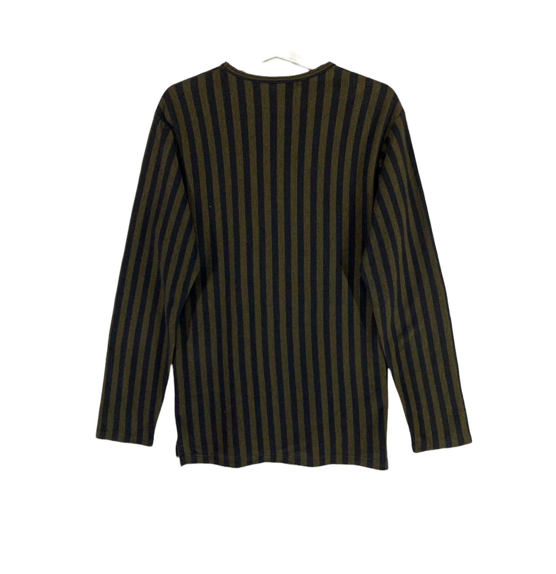 Designer × Y's for Men × Yohji Yamamoto Y's For Men Yohji Yamamoto stripe longsleeve shirt Size US M / EU 48-50 / 2 - 2 Thumbnail