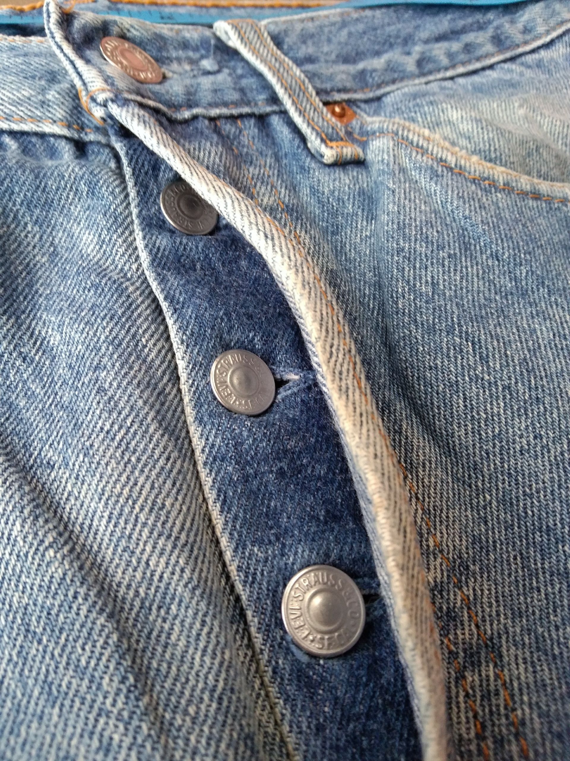 Levi's 90s Vintage Levi's 501 Made In USA Distressed Jeans 27x28 Size US 27 - 8 Thumbnail
