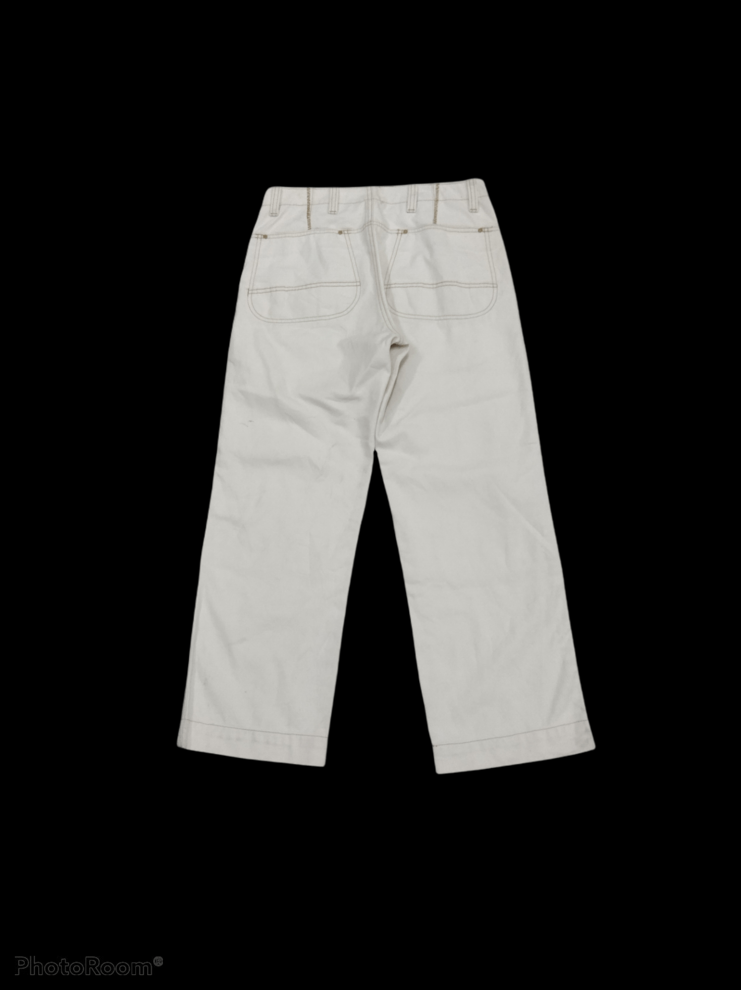 L.L. Bean JAPANESE BRAND DENIM PANTS WHITDOUBLE KNEE L.L.BEAN Size US 30 / EU 46 - 2 Thumbnail