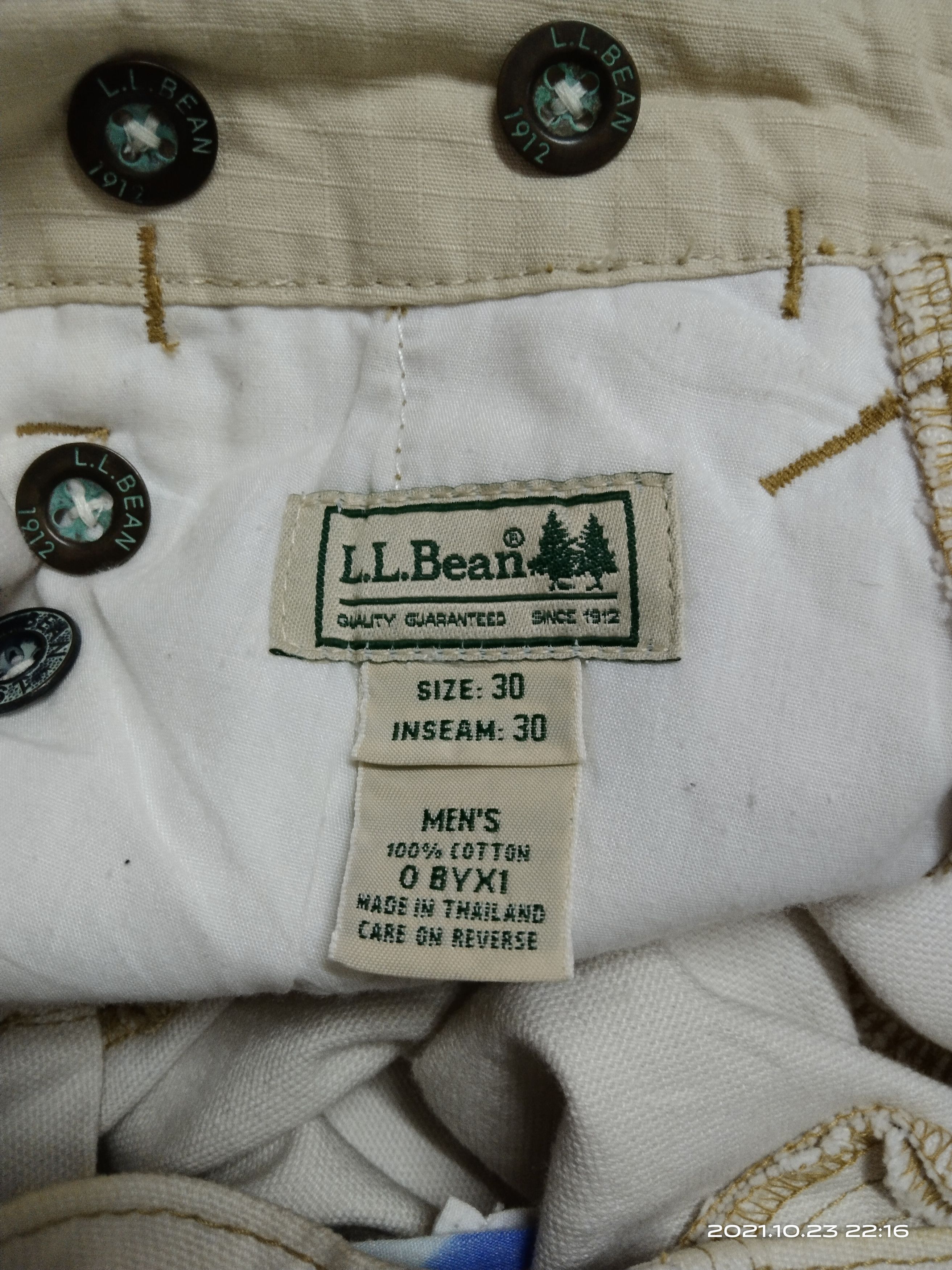 L.L. Bean JAPANESE BRAND DENIM PANTS WHITDOUBLE KNEE L.L.BEAN Size US 30 / EU 46 - 6 Thumbnail