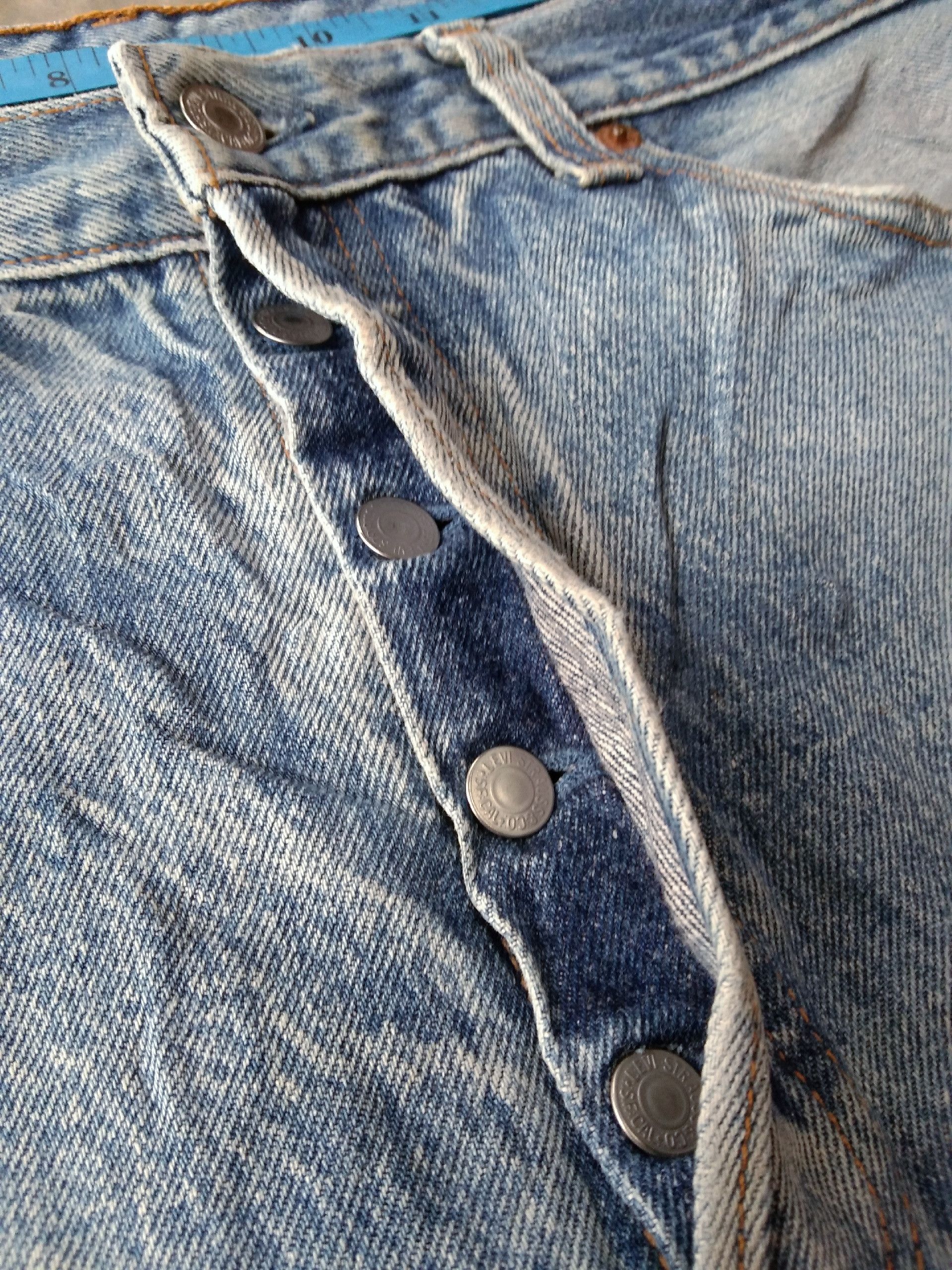 Levi's 90s Vintage Levi's 501 xx Made In USA Distressed Jeans 34x28 Size US 34 / EU 50 - 9 Thumbnail