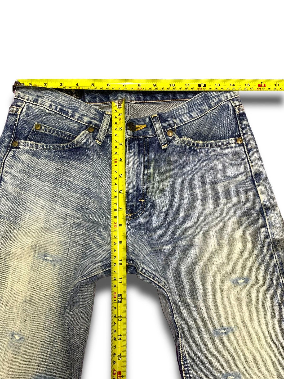 Lee Vintage 90s Lee Cowboy Flared Kaihara Jeans Size US 28 / EU 44 - 10 Thumbnail