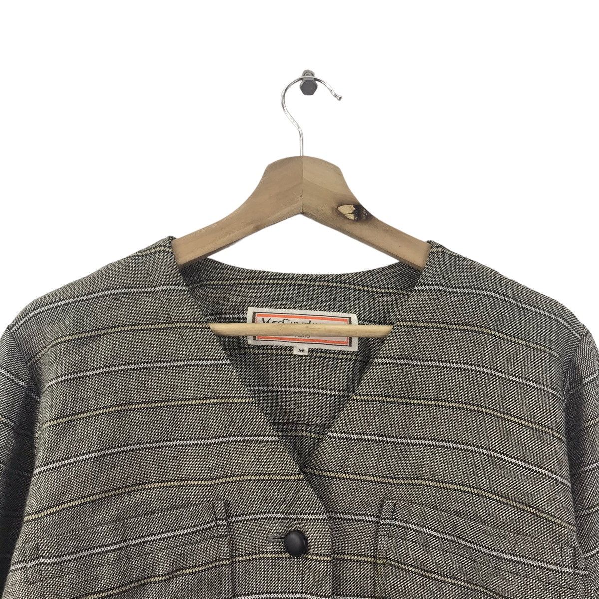Yves Saint Laurent Vintage YVES SAINT LAURENT Ysl Italy Stripes Casual Shirt Size US M / EU 48-50 / 2 - 2 Thumbnail