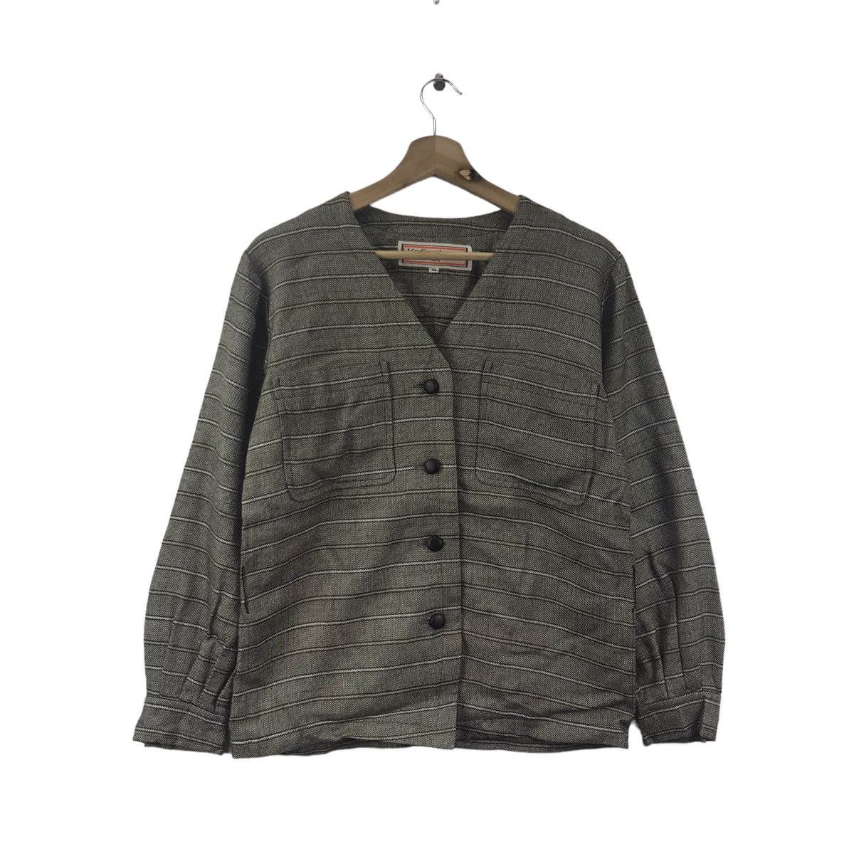 Yves Saint Laurent Vintage YVES SAINT LAURENT Ysl Italy Stripes Casual Shirt Size US M / EU 48-50 / 2 - 1 Thumbnail