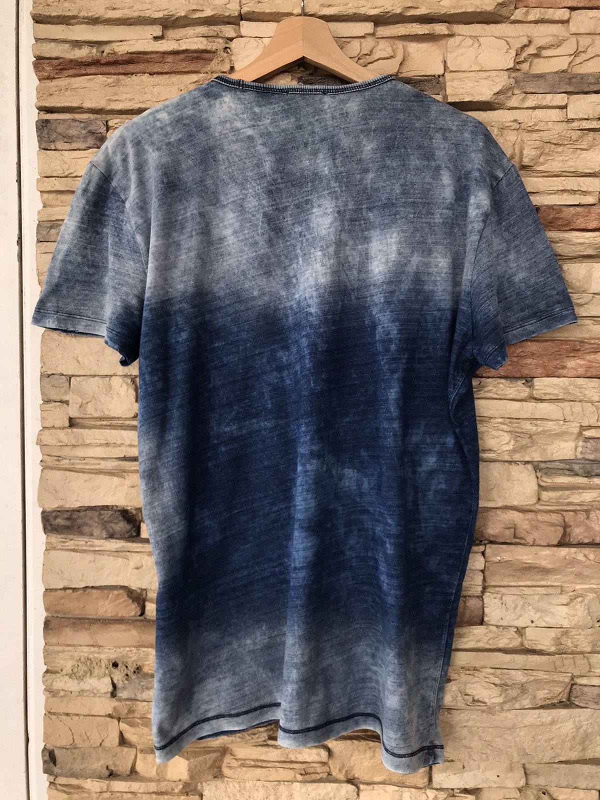 Diesel Distressed Diesel WorkWear and Peace V Neck Tee Size US XL / EU 56 / 4 - 9 Thumbnail