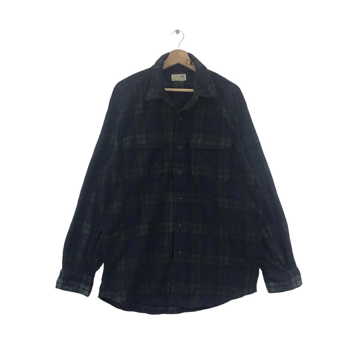 L.L. Bean Vintage LL BEAN USA Tartan Check Button Up Casual Shirt Size US L / EU 52-54 / 3 - 1 Thumbnail