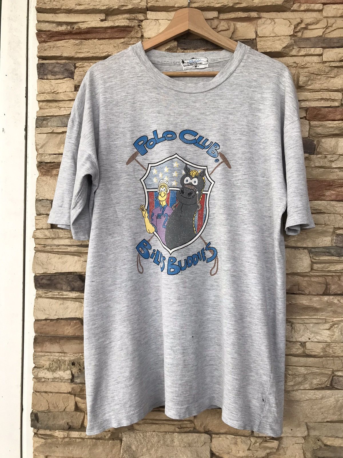 Beverly Hills Polo Club Vintage Distressed Polo Club Bill’s Buddies Tee Size US M / EU 48-50 / 2 - 1 Thumbnail