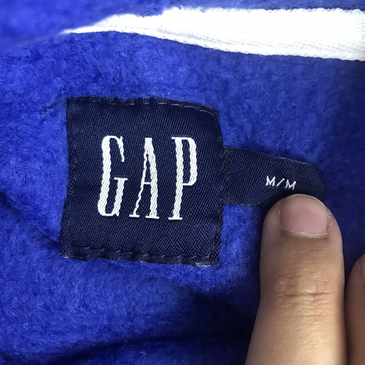 Gap GAP Big Embroidered Logo Blue Hoodie Size US M / EU 48-50 / 2 - 5 Thumbnail