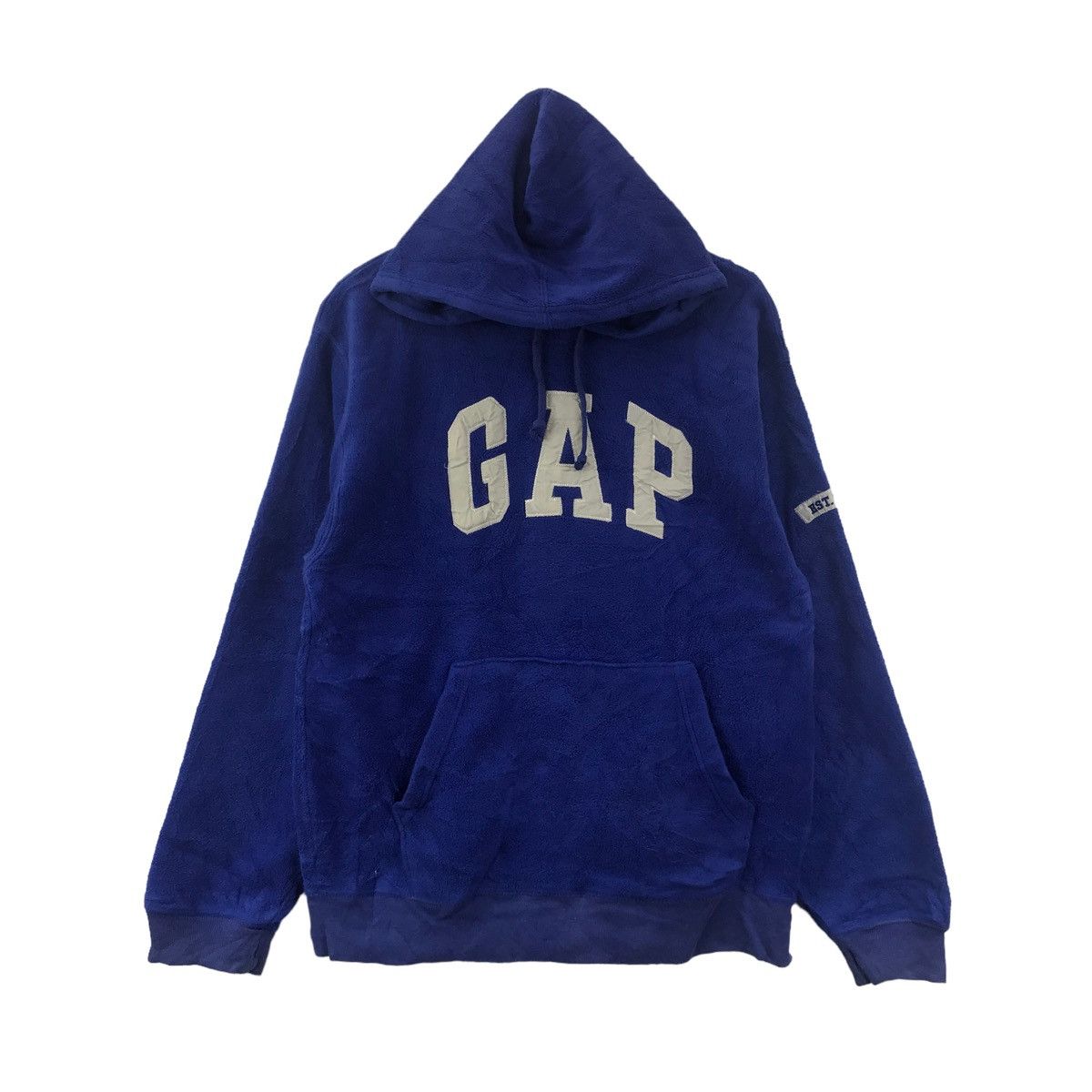 GAP Big Embroidered Logo Blue Hoodie