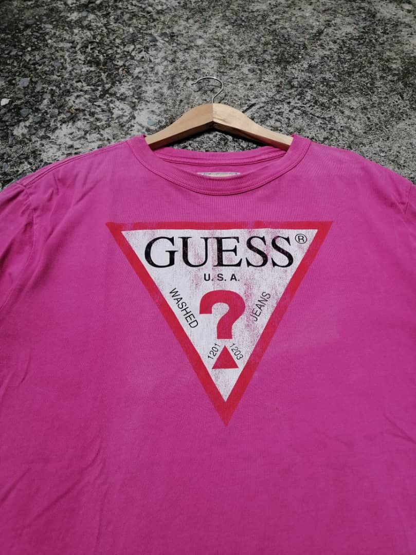 Guess × Vintage Vintage 90s Guess Logo Tee Size US M / EU 48-50 / 2 - 5 Thumbnail