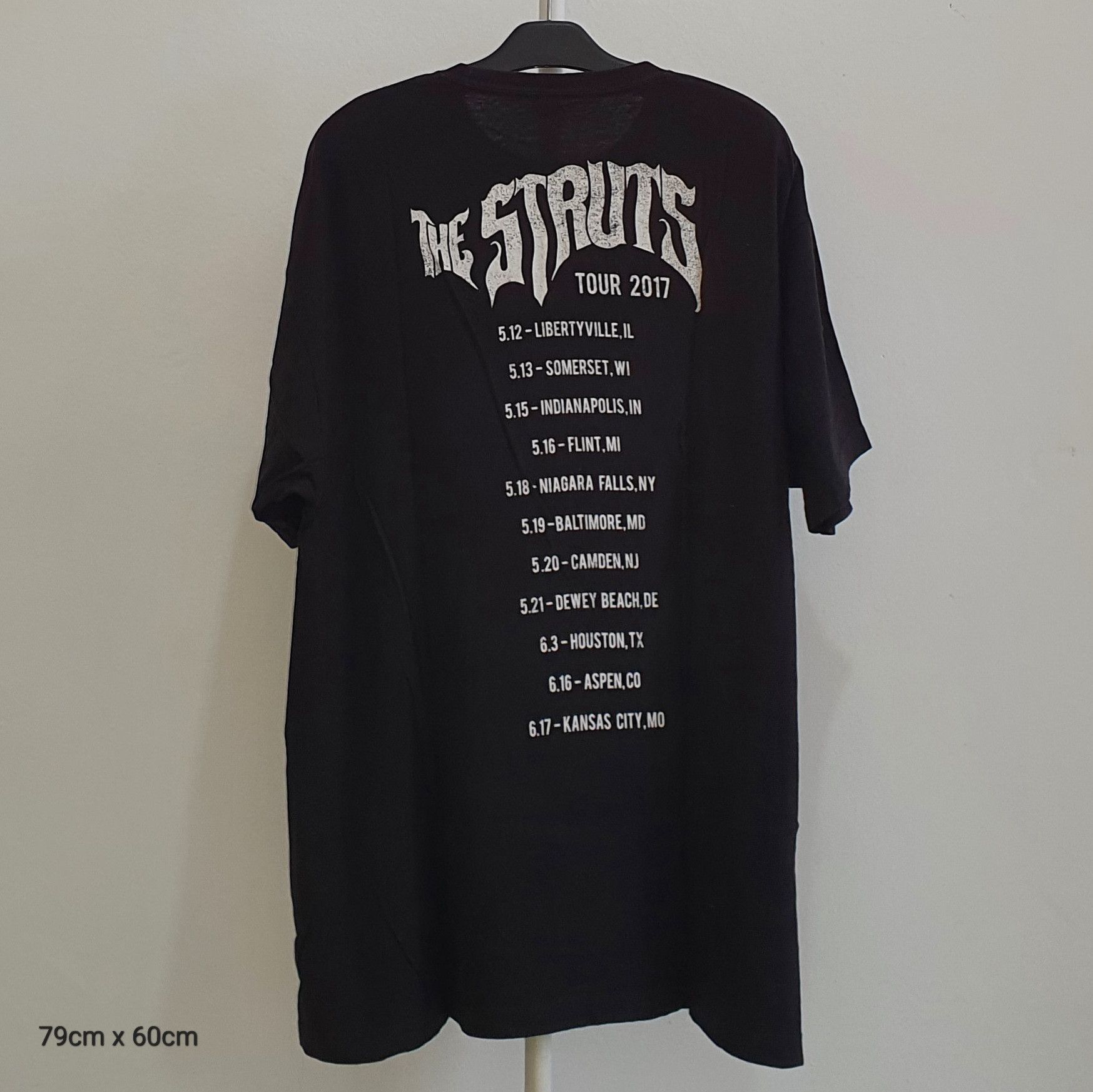 Band Tees × Vintage Y2k The Struts - American Tour 2017 Size US XL / EU 56 / 4 - 2 Thumbnail