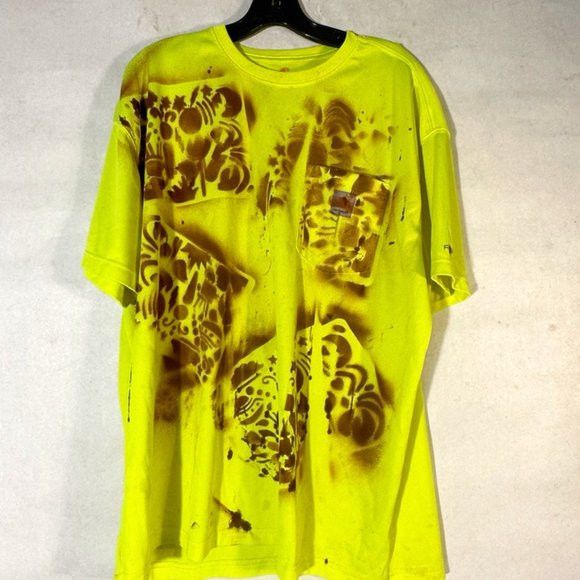 Carhartt Carhartt XL Chartreuse UFO Upcycle OOAK Size US XL / EU 56 / 4 - 1 Thumbnail