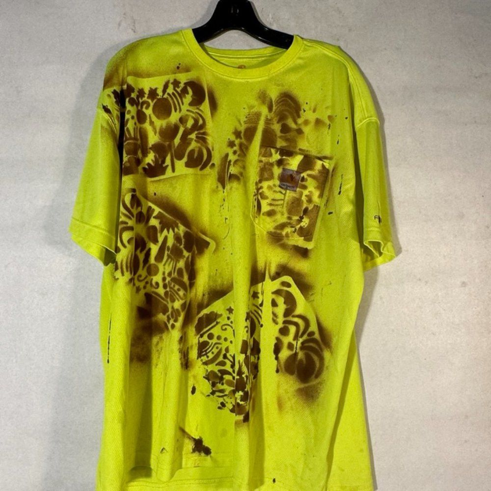Carhartt Carhartt XL Chartreuse UFO Upcycle OOAK Size US XL / EU 56 / 4 - 2 Thumbnail