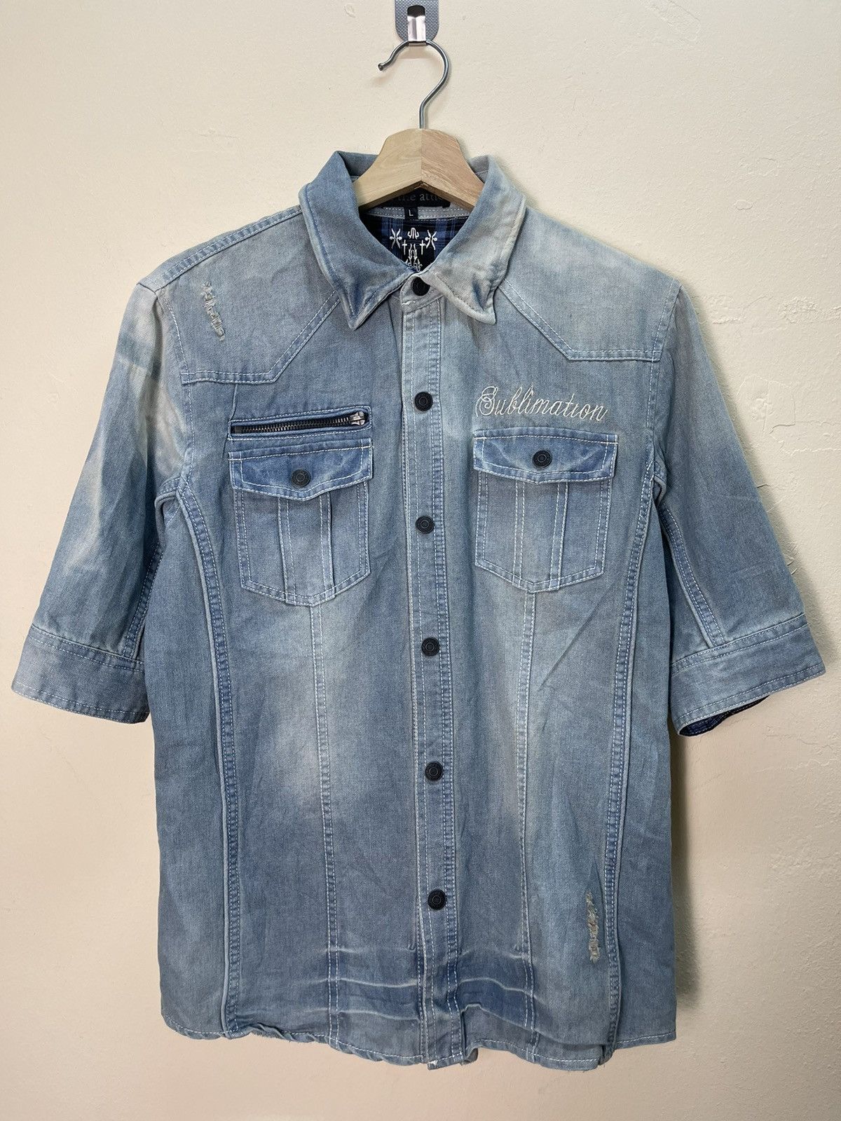 Designer × In The Attic × Japanese Brand In The Attic Denim Button Up Shirt Size US S / EU 44-46 / 1 - 1 Thumbnail