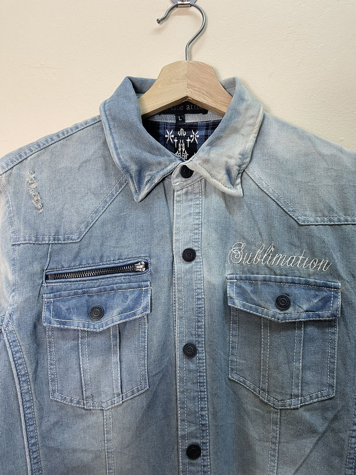 Designer × In The Attic × Japanese Brand In The Attic Denim Button Up Shirt Size US S / EU 44-46 / 1 - 2 Thumbnail