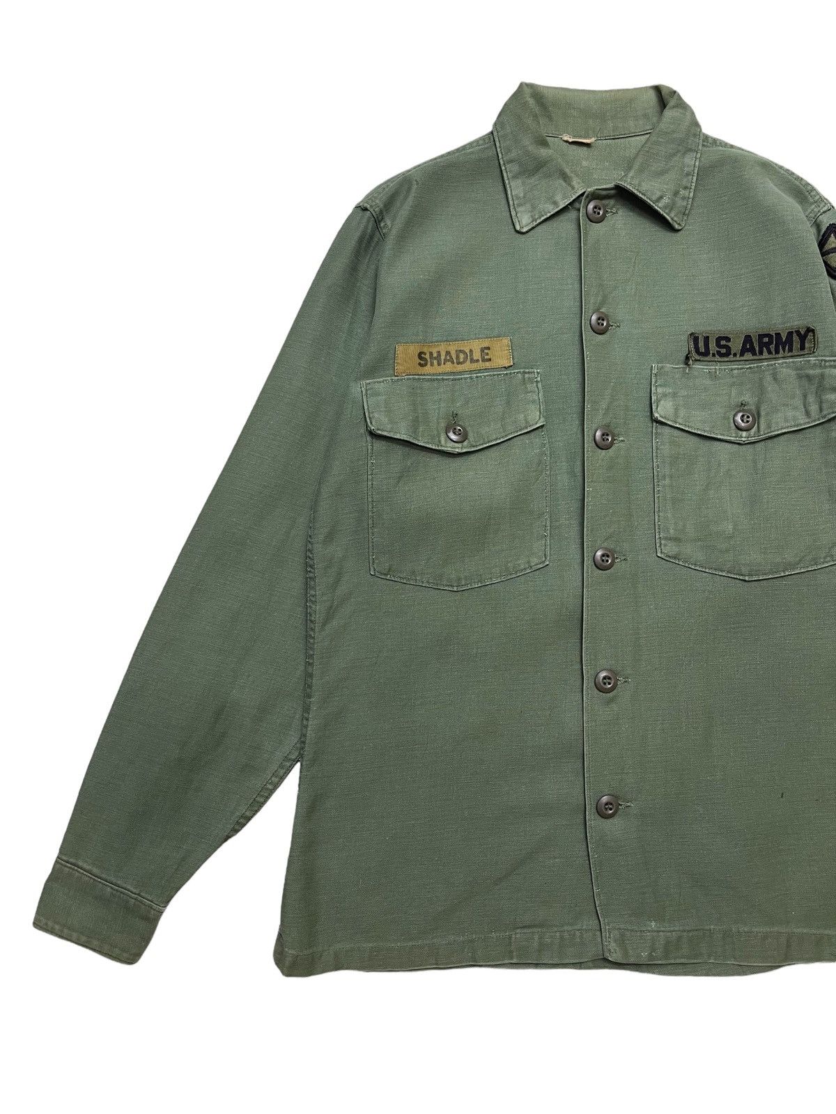 Vintage Vintage 70s OG-107 US military Utility John Lennon Shirt Size US M / EU 48-50 / 2 - 6 Thumbnail
