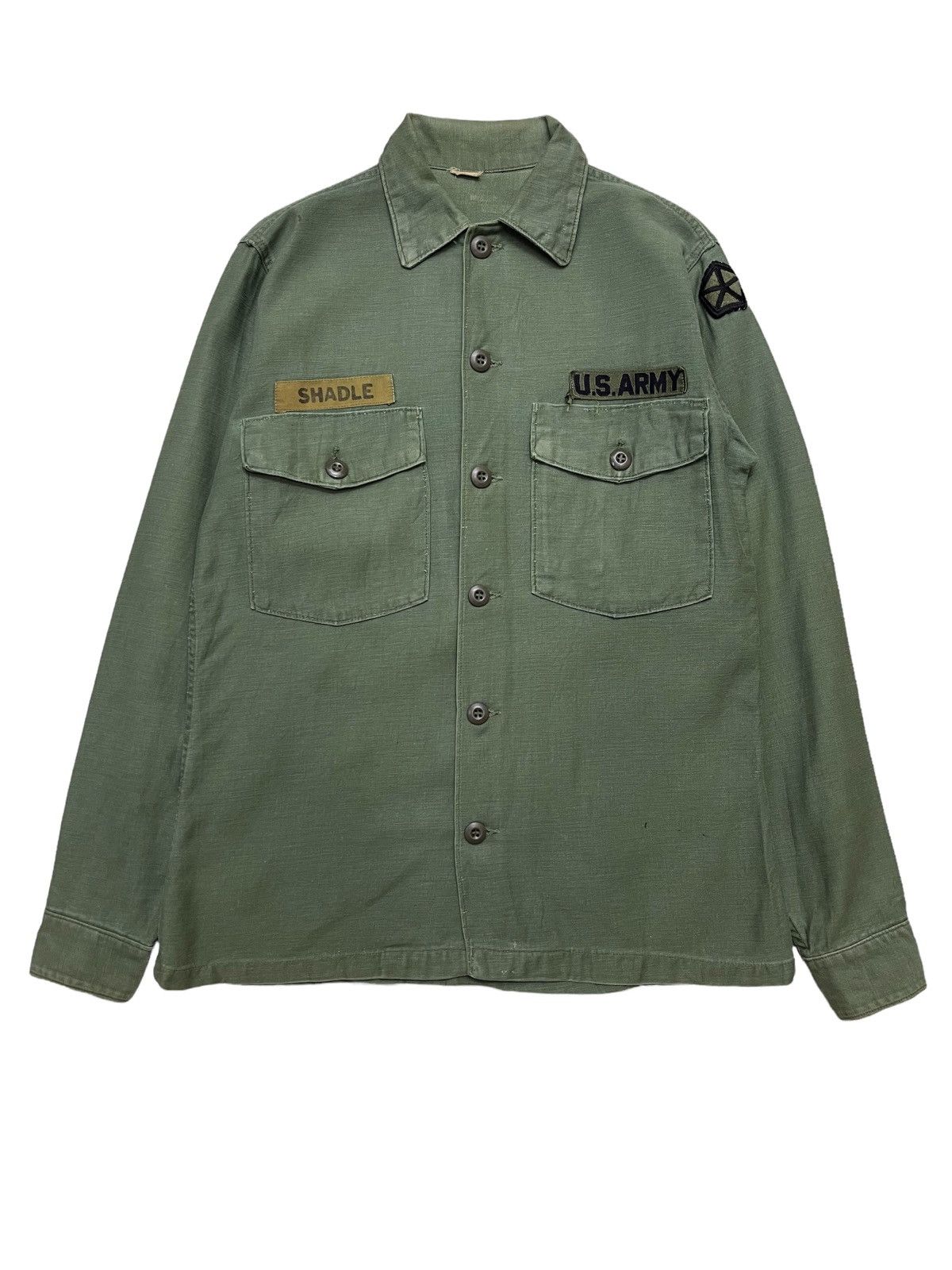 Vintage Vintage 70s OG-107 US military Utility John Lennon Shirt Size US M / EU 48-50 / 2 - 1 Thumbnail