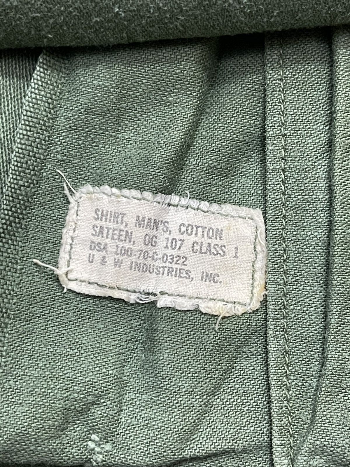 Vintage Vintage 70s OG-107 US military Utility John Lennon Shirt Size US M / EU 48-50 / 2 - 16 Thumbnail