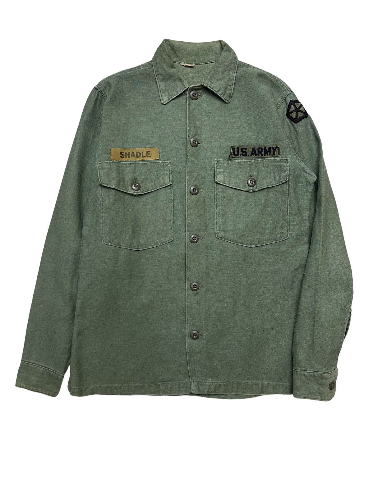 Vintage 70s OG-107 US military Utility John Lennon Shirt