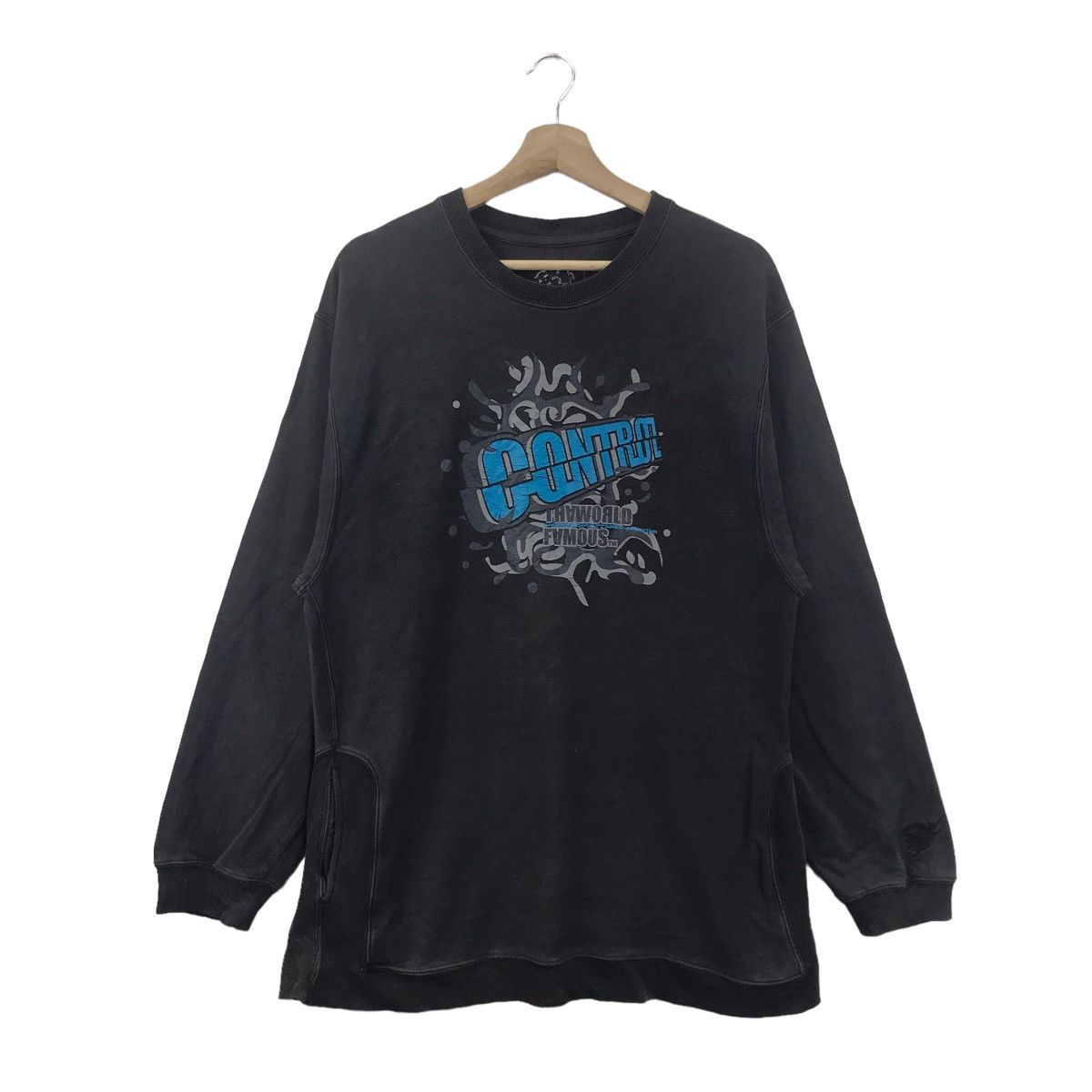 Japanese Brand BREATH N9 Japanese Brand Big Logo Print Black Sweatshirt Size US M / EU 48-50 / 2 - 1 Thumbnail