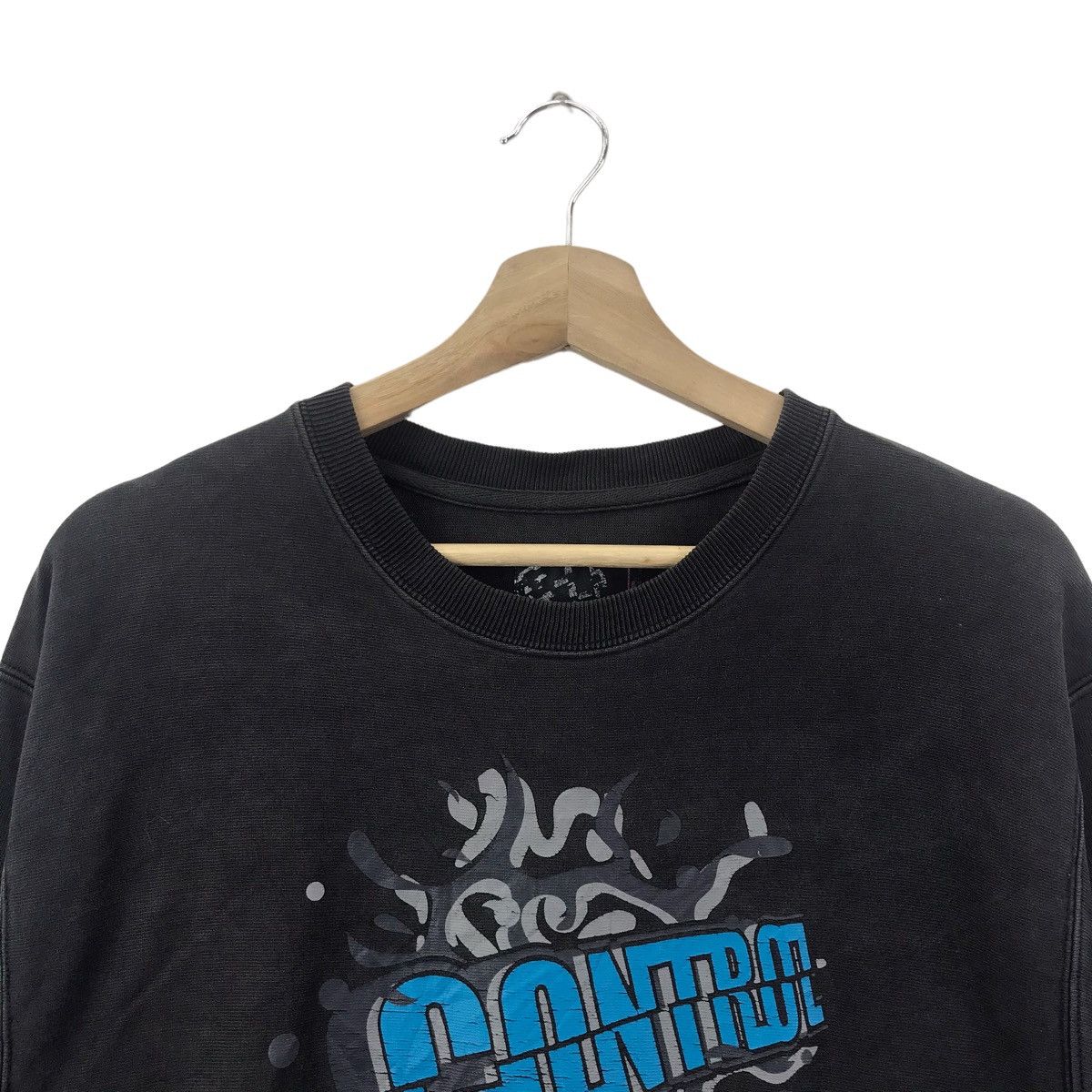 Japanese Brand BREATH N9 Japanese Brand Big Logo Print Black Sweatshirt Size US M / EU 48-50 / 2 - 2 Thumbnail