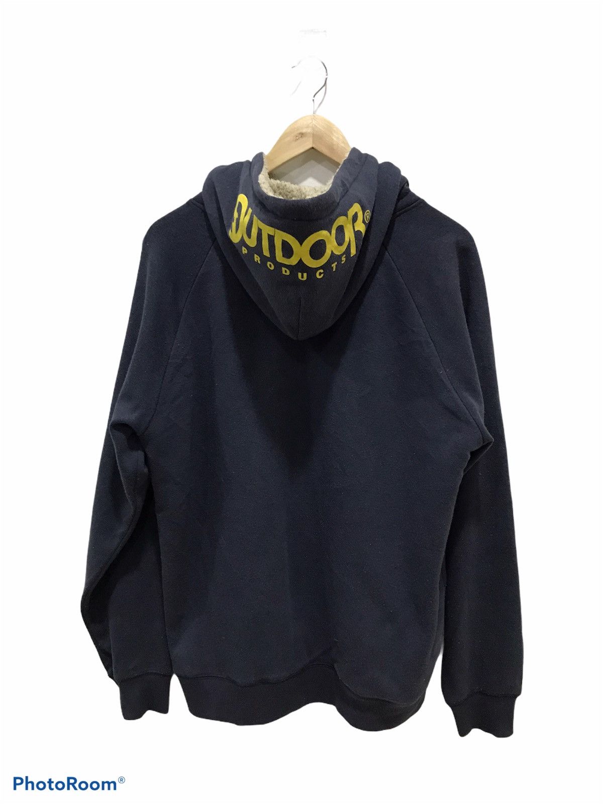 image of Outdoor Life x Outdoor Style Go Out Outdoor Products Pullover Hoodie Sweatshirt in Faded Blue (Size