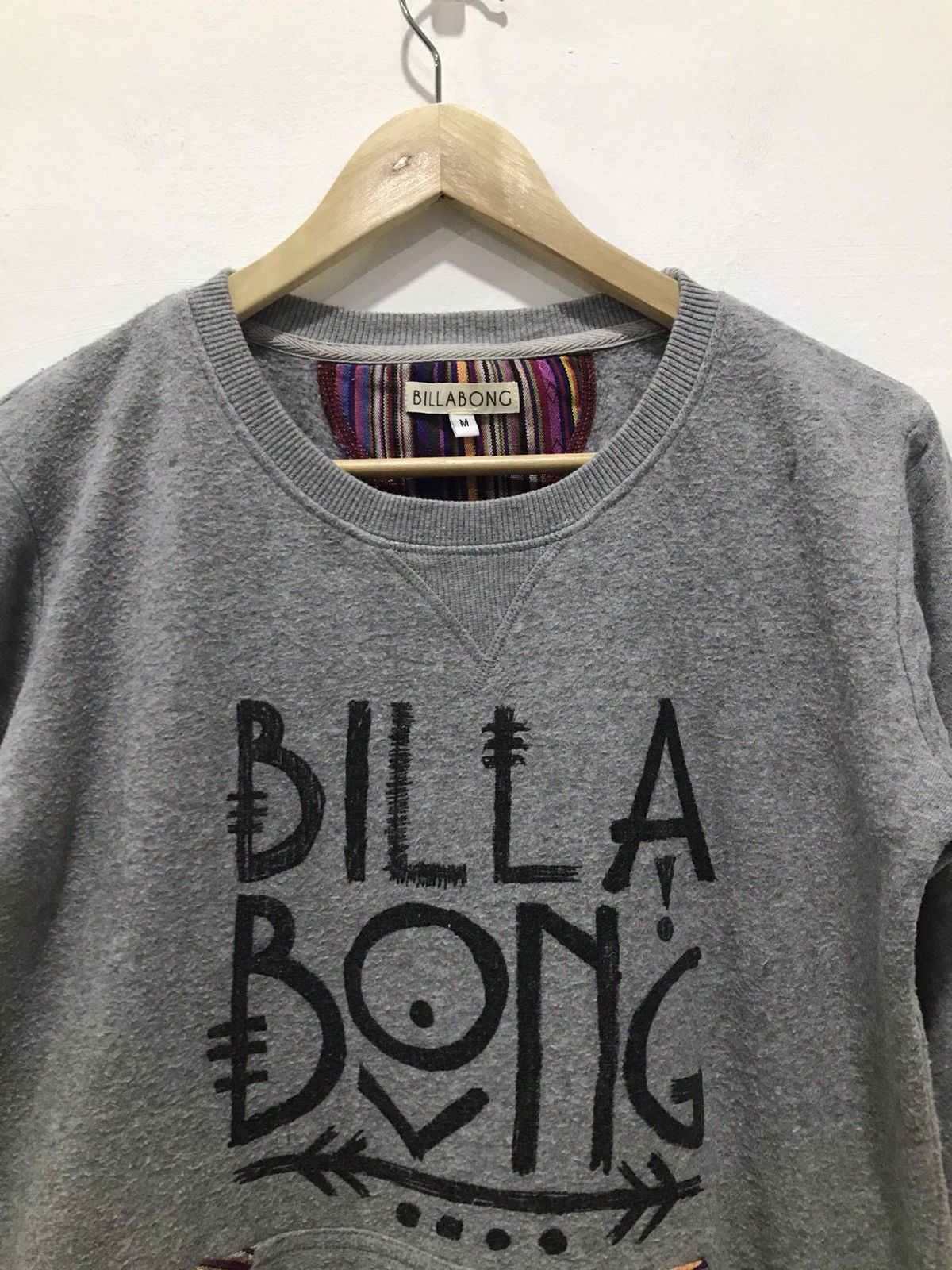 Billabong BILLABONG Spell Out Crewneck Sweatshirt Size US M / EU 48-50 / 2 - 2 Thumbnail