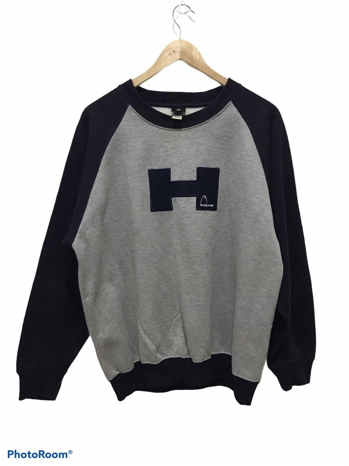 Japanese Brand Vintage Head embroidered Big Logo Sweatshirt Size US L / EU 52-54 / 3 - 1 Thumbnail