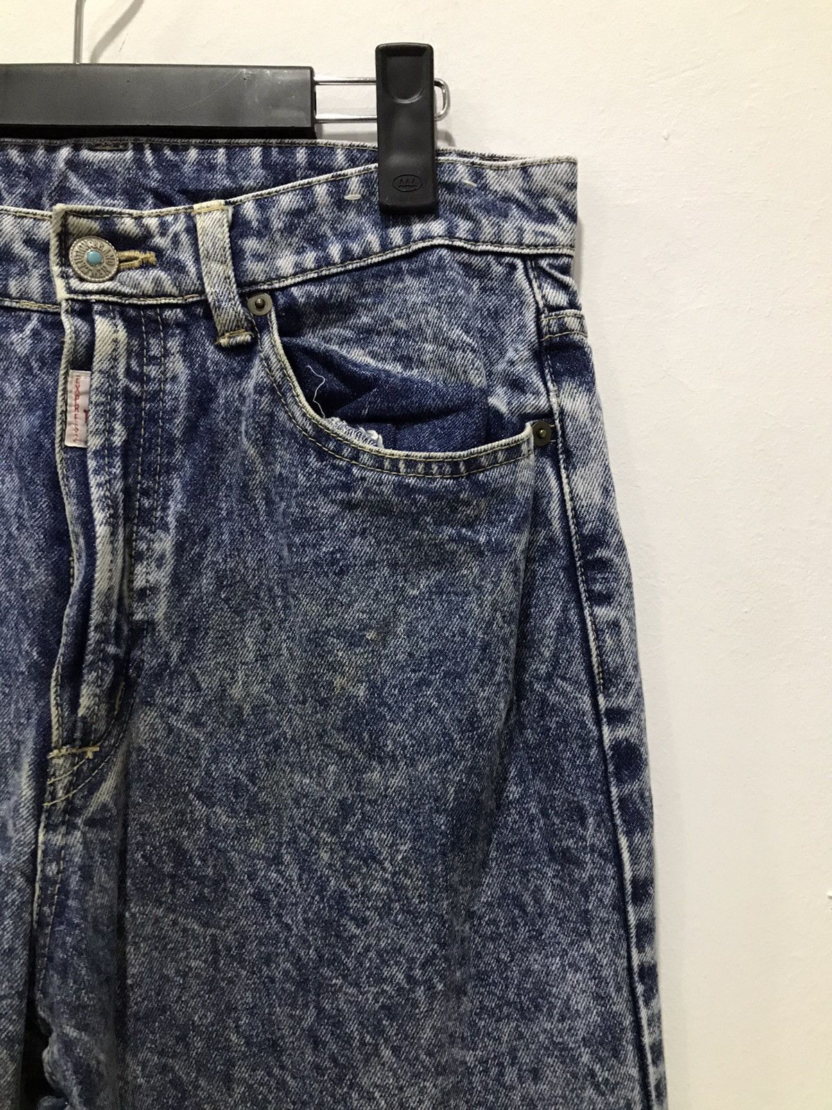 Express × Japanese Brand Distressed Three Pal Express Acidwash denim Size US 29 - 4 Thumbnail