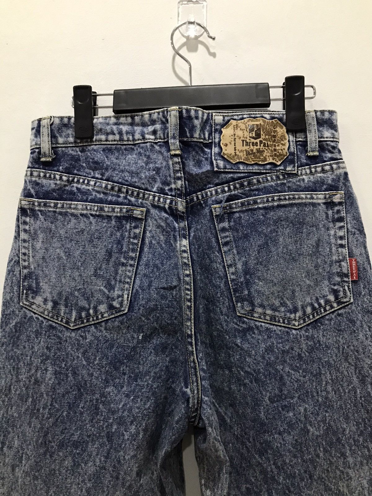 Express × Japanese Brand Distressed Three Pal Express Acidwash denim Size US 29 - 14 Thumbnail