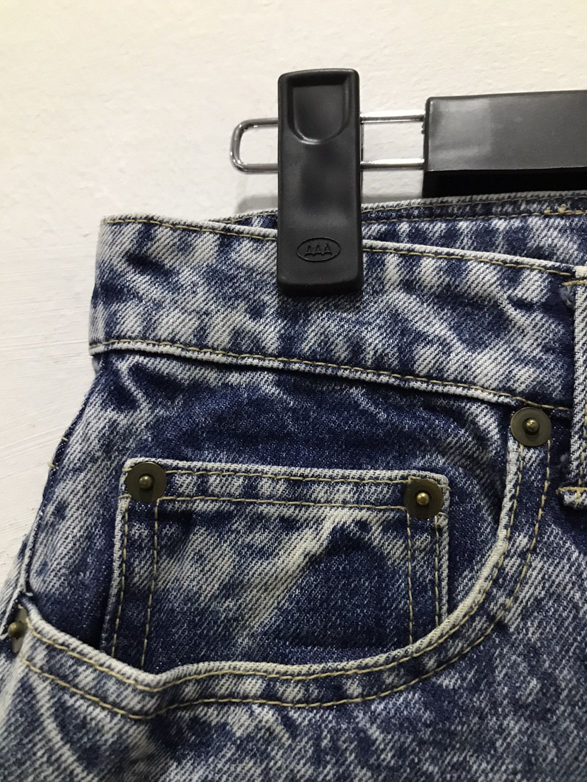 Express × Japanese Brand Distressed Three Pal Express Acidwash denim Size US 29 - 11 Thumbnail