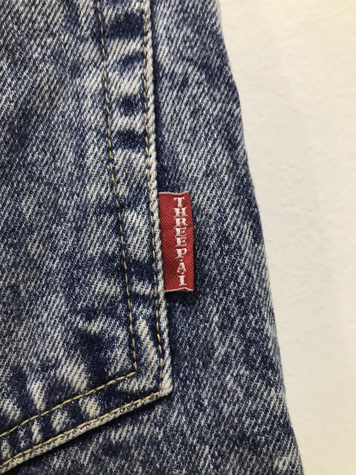 Express × Japanese Brand Distressed Three Pal Express Acidwash denim Size US 29 - 16 Thumbnail