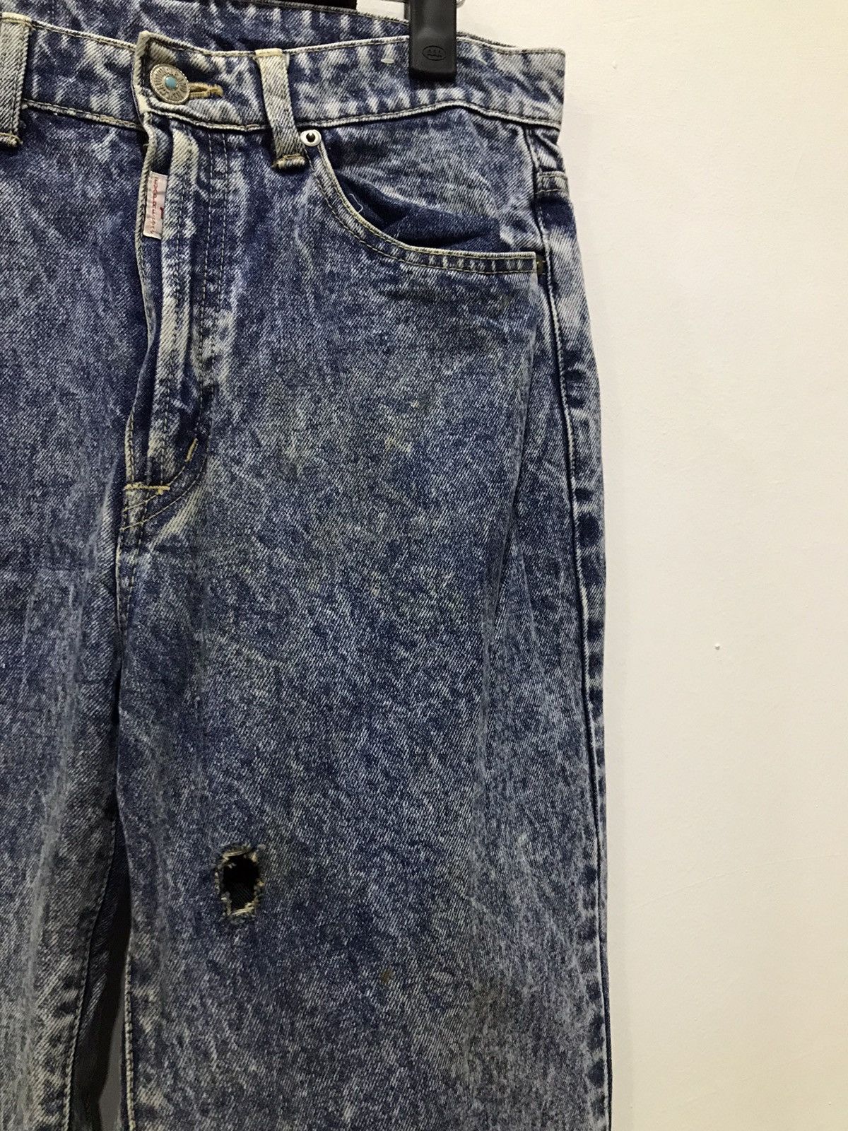 Express × Japanese Brand Distressed Three Pal Express Acidwash denim Size US 29 - 6 Thumbnail