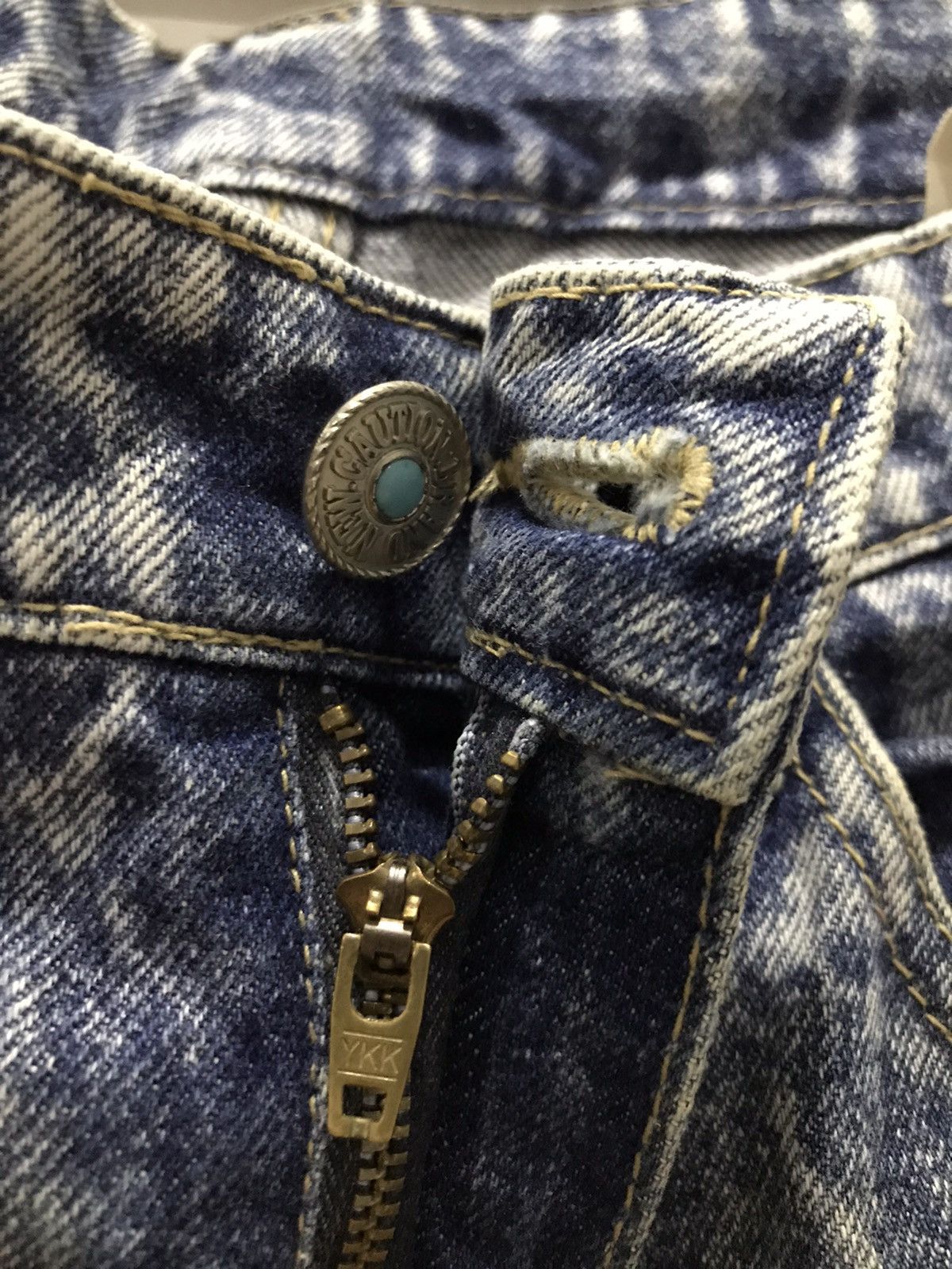 Express × Japanese Brand Distressed Three Pal Express Acidwash denim Size US 29 - 19 Thumbnail