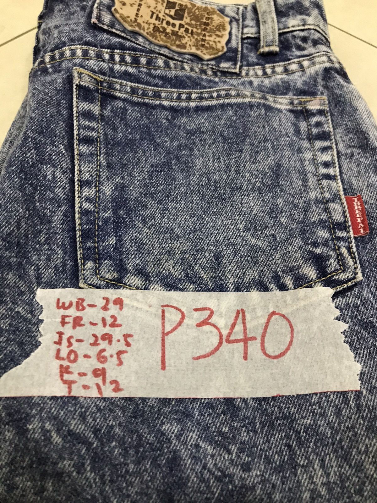 Express × Japanese Brand Distressed Three Pal Express Acidwash denim Size US 29 - 23 Thumbnail