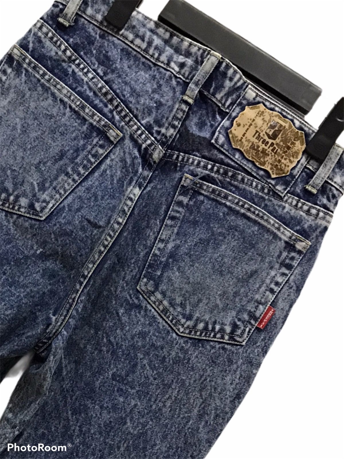 Express × Japanese Brand Distressed Three Pal Express Acidwash denim Size US 29 - 13 Thumbnail