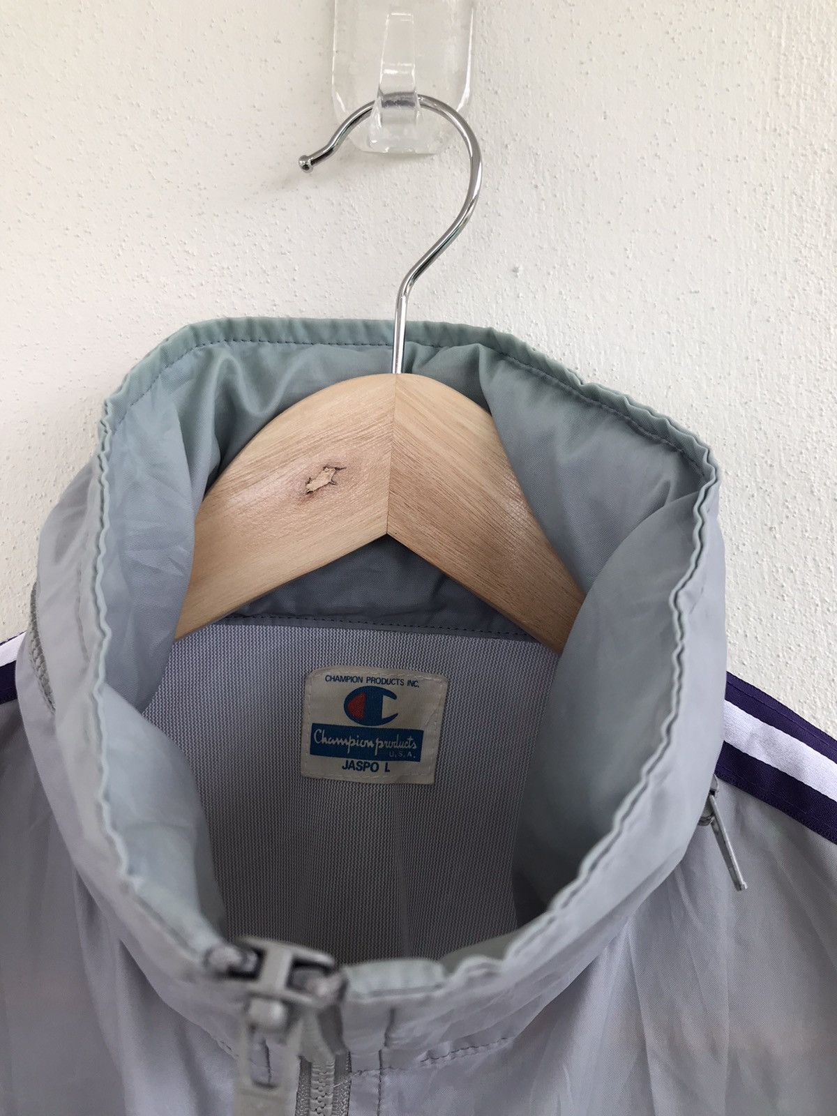 Champion Vtg Rare🔥 Champion windbreaker hooded Jacket Size US L / EU 52-54 / 3 - 10 Thumbnail