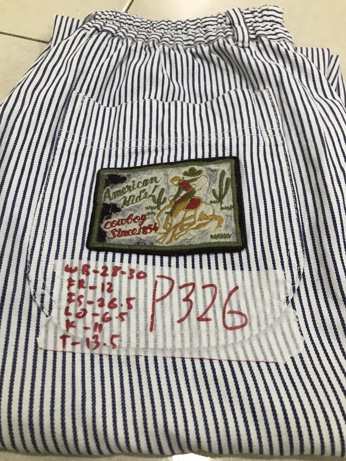 Japanese Brand Vtg American cowboy hickory throuser pants Size US 29 - 24 Thumbnail