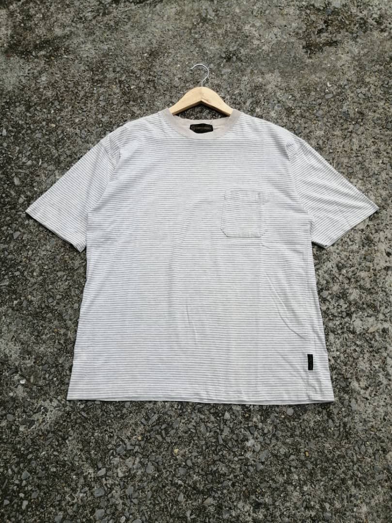 Designer Gianni Valentino Small Stripe Pocket Tee Size US M / EU 48-50 / 2 - 1 Thumbnail