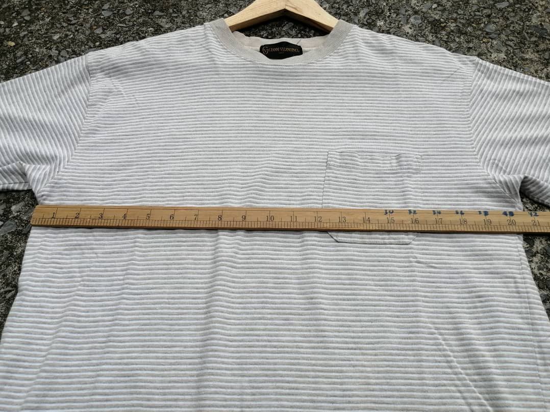 Designer Gianni Valentino Small Stripe Pocket Tee Size US M / EU 48-50 / 2 - 4 Thumbnail