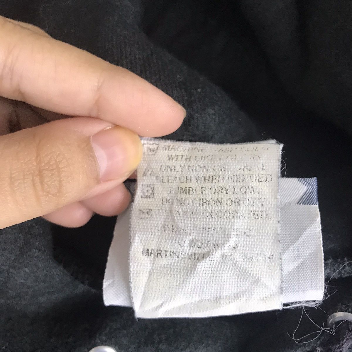 Lee Vintage BOOTLEG BOOTH SPORTWEAR Braille Print Black Hoodie Size US L / EU 52-54 / 3 - 7 Thumbnail