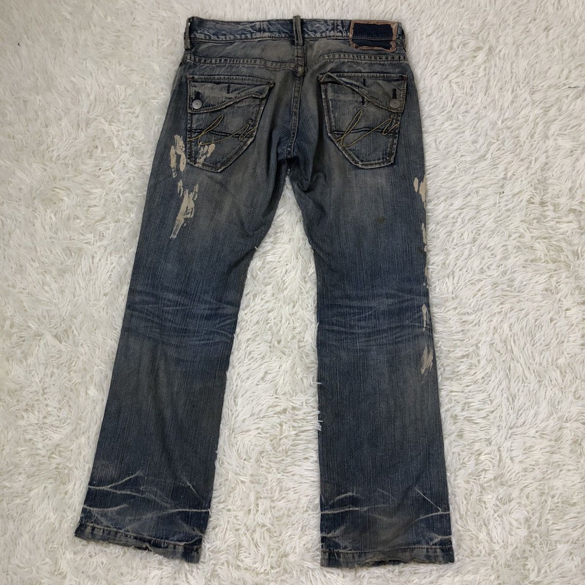 Japanese Brand × Vintage LIBERTO XXX DISTRESSED DENIM JEANS Size US 34 / EU 50 - 9 Thumbnail