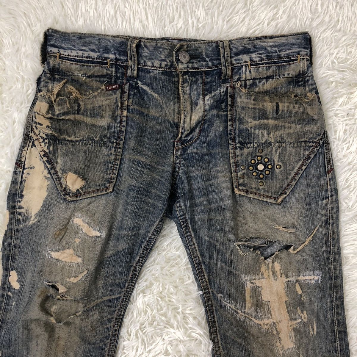 Japanese Brand × Vintage LIBERTO XXX DISTRESSED DENIM JEANS Size US 34 / EU 50 - 5 Thumbnail