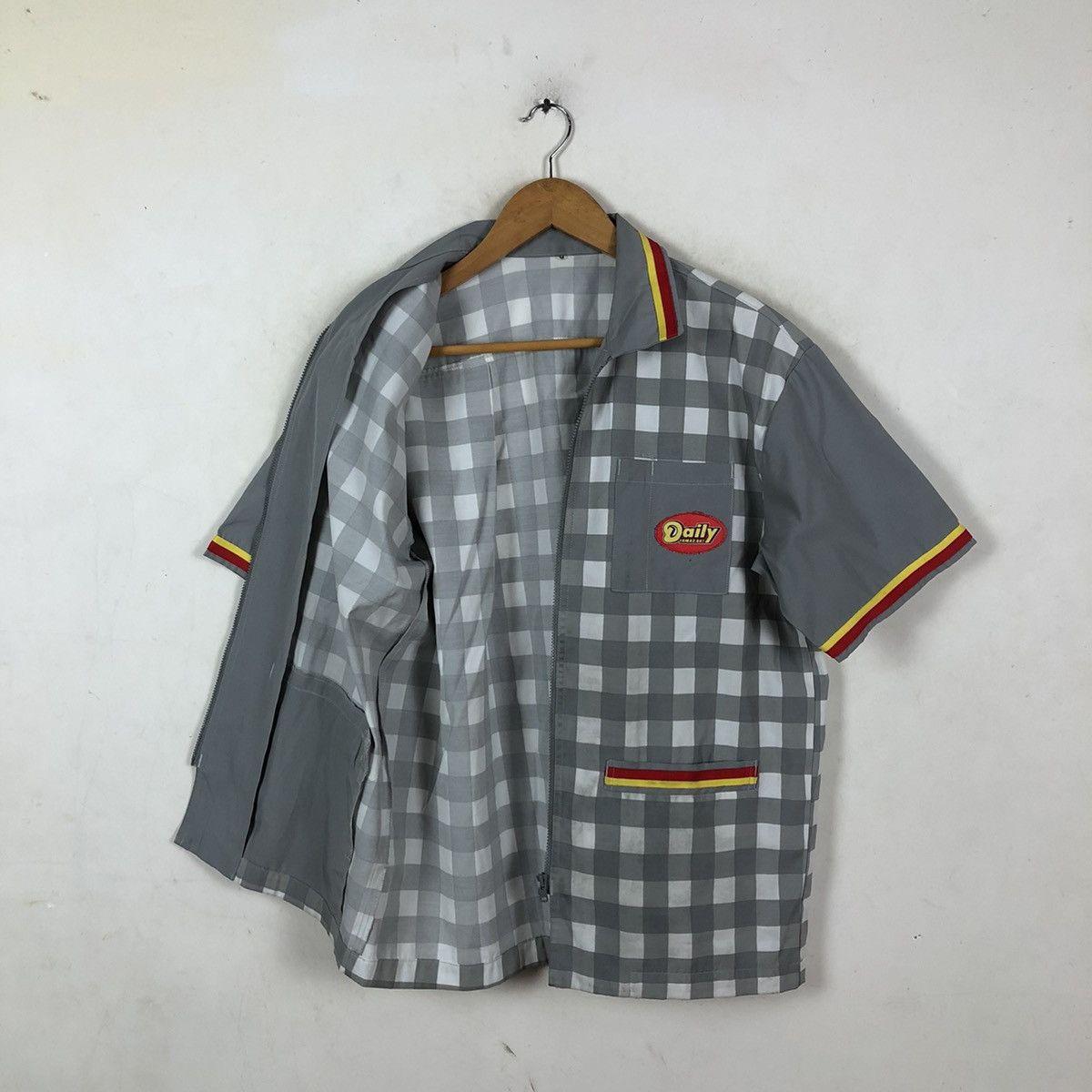 Japanese Brand RARE VINTAGE DAILY YAMAZAKI WORKER SHIRT ZIPPER Size US M / EU 48-50 / 2 - 8 Thumbnail
